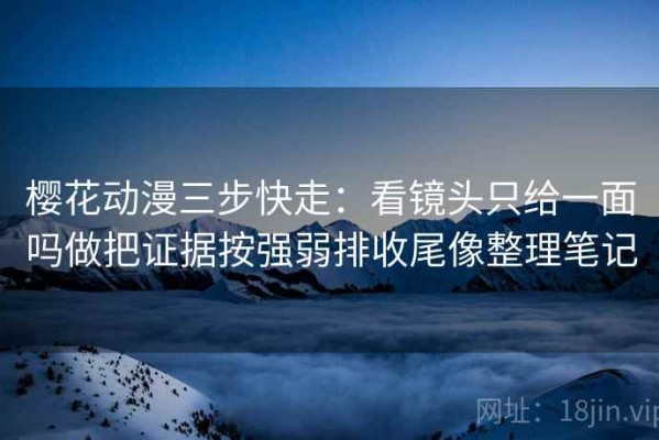 樱花动漫三步快走：看镜头只给一面吗做把证据按强弱排收尾像整理笔记